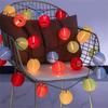 Solar LED lantern lamp Strings outdoor garden decoration cloth lantern string Christmas day decorative light string