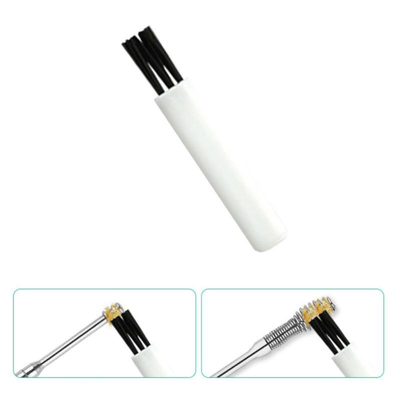 Stainless Steel Ear Pick Wax Remover Curette Ear Cleaner Spring Double Head Rotating Ear Scoop Set