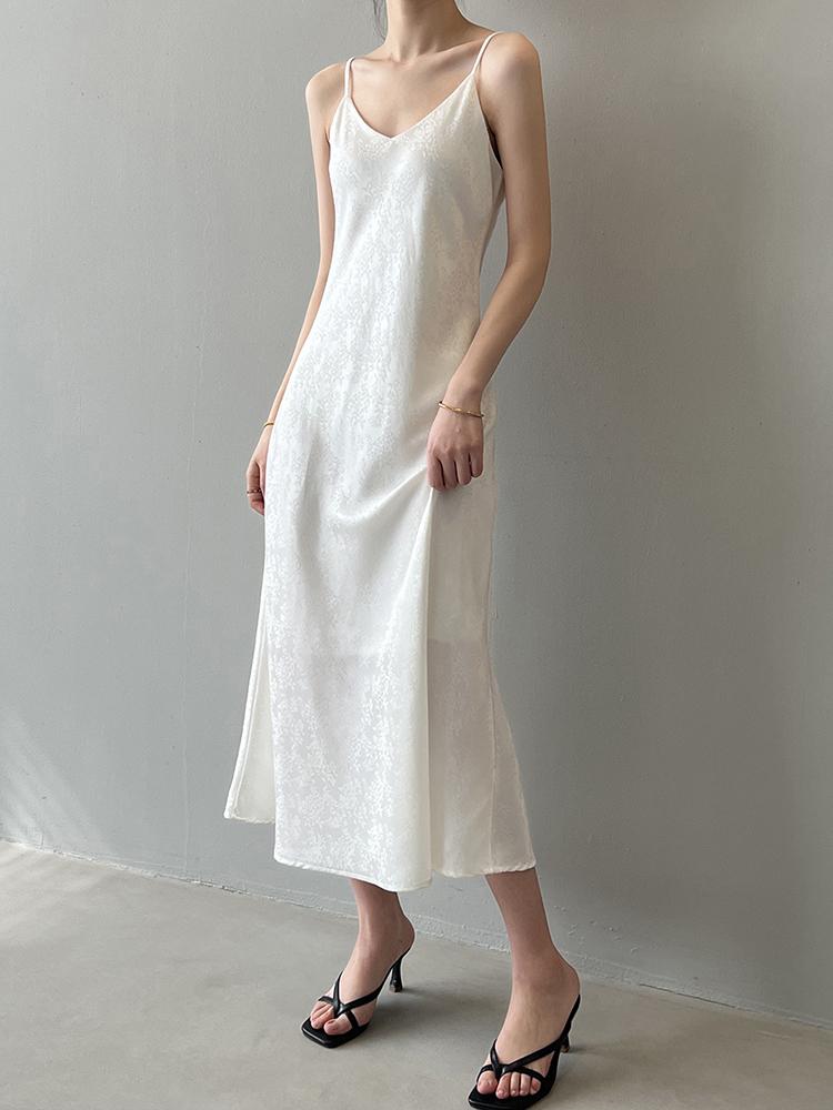 Vintage Sexy Maxi šaty pro ženy Jednobarevné saténové s potiskem Odhalená ramena Letní šaty 2024 Nový Streetwear Elegantní šaty bez rukávů