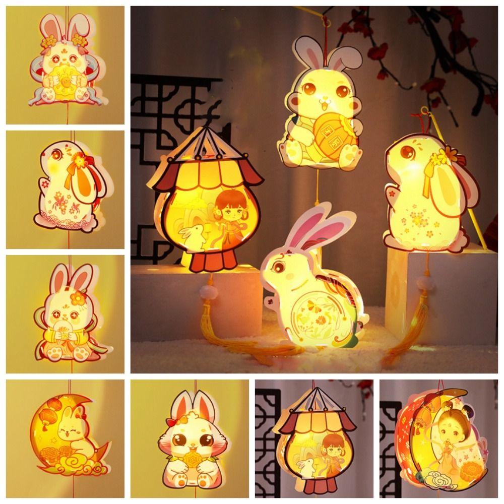 

Glowing Mid-Autumn Glow Lantern Hangings Mid-Autumn Handheld Lantern Cute Lantern Festival