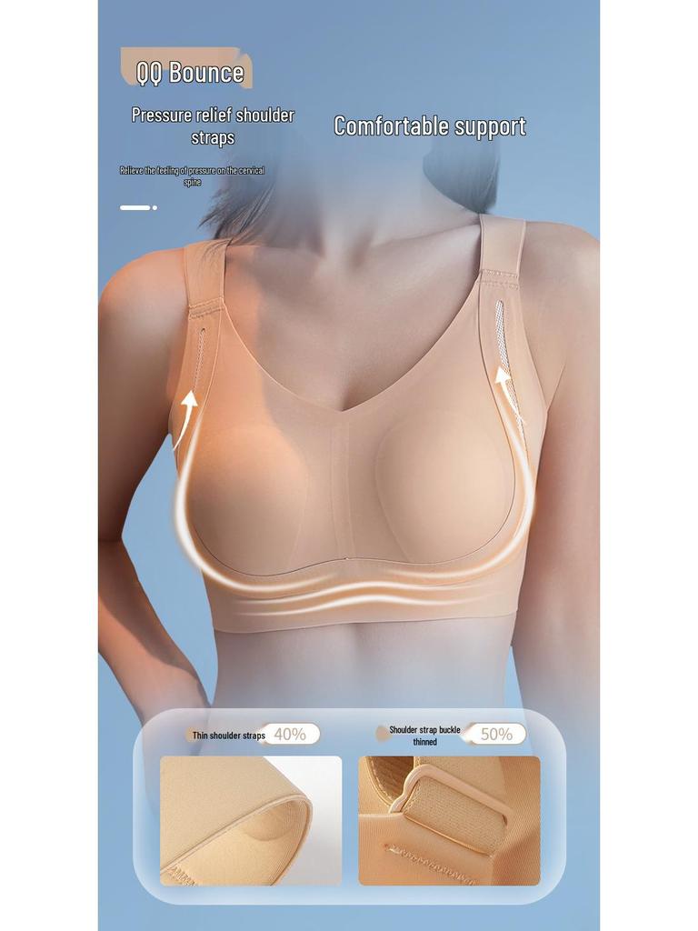 Ultra-Thin Seamless Rabbit Ear Women's Full Cup Lift Shaping Underwear