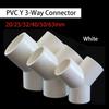 1-10pc 20-63mm White PVC Y 3-Way Connector Garden Irrigation Connector AquariumTee Joints Aquarium Shaped Water Pipe Connector