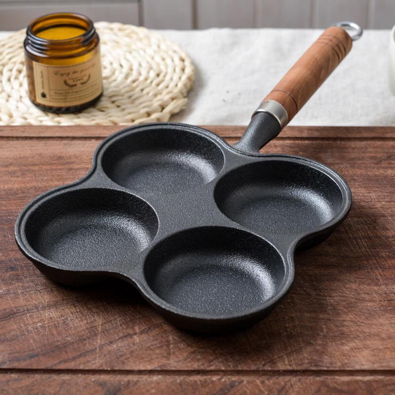 ZISIZ Cast Iron Egg Frying Pan Set