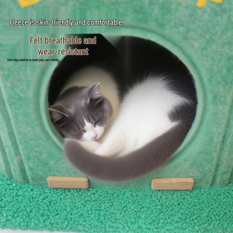 Dejia Wangfu Felt Cactus Cat Activity Center