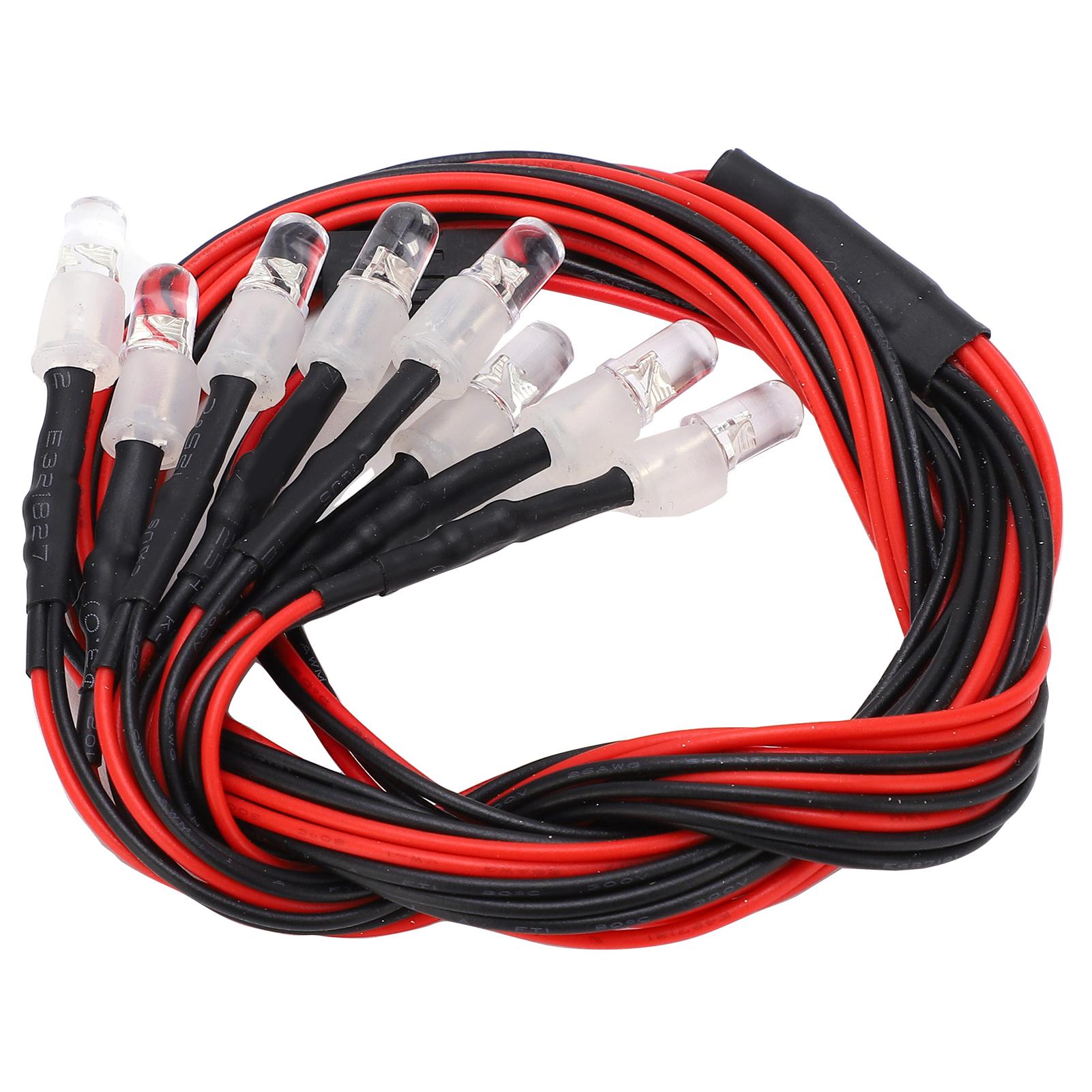 

RC Model Car Lights General Purpose Modified LED Lights Accessories with The Third Channel Control Switch