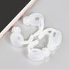2 Pairs Soft Silicone Ear Pads Eartips Earphone Silicone Case Ear Hook In-ear Earbuds for  3 Earphones