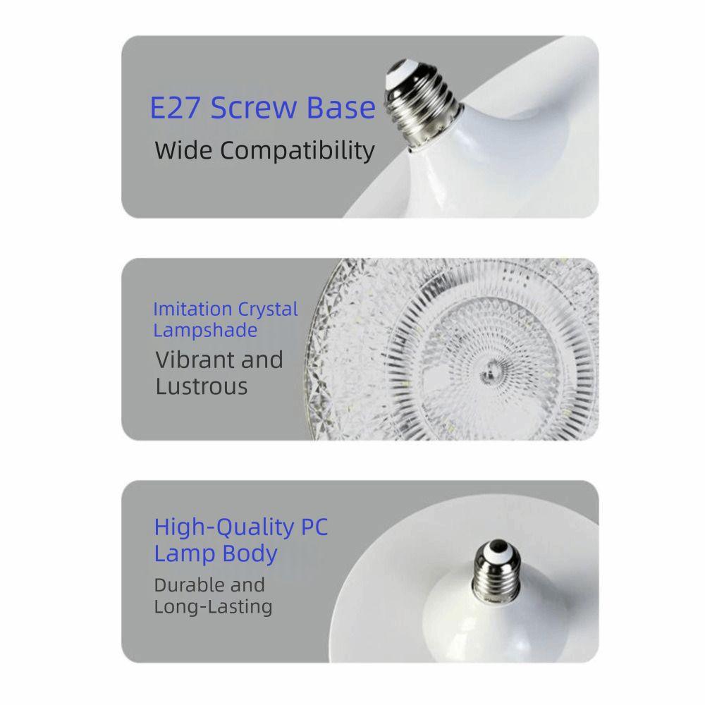 Eye-Protecting LED Crystal Lamp Energy-Saving E27 LED Light Ceiling Lighting Home Living Room