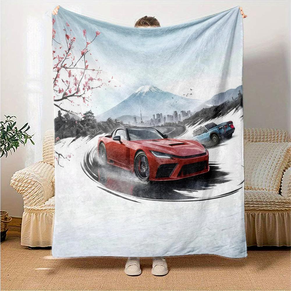 Forza Horizon Flannel Blanket, High quality Comfortable for All Seasons, Home Decor, Warmth and Comfort