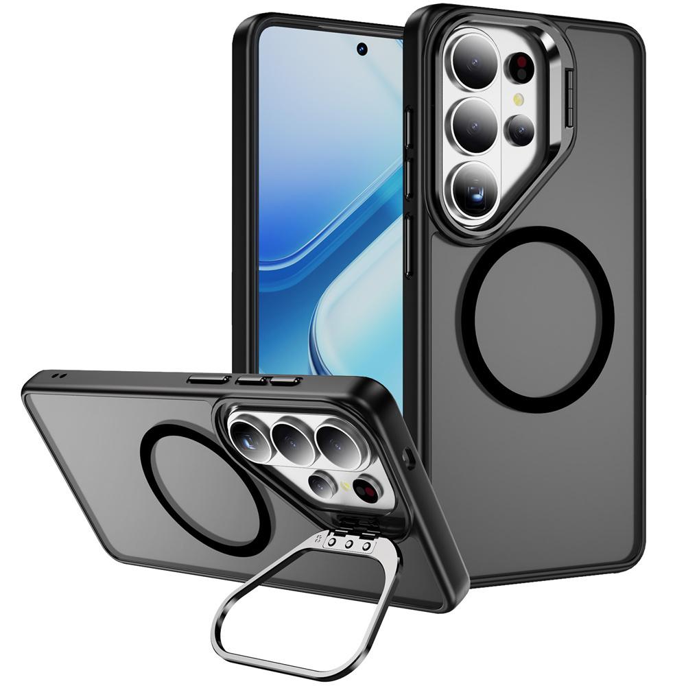 Invisible Lens Holder For Magsafe Translucent Phone Case For Samsung S26 S25 Edge FE S24 Ultra Plus Wireless Charge Matte Cover