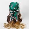 Luxury Horse Print Female Silk Neck Scarf Square Hair Scarves Foulard Head Band Shawls Wraps Neckerchief Bandana Women