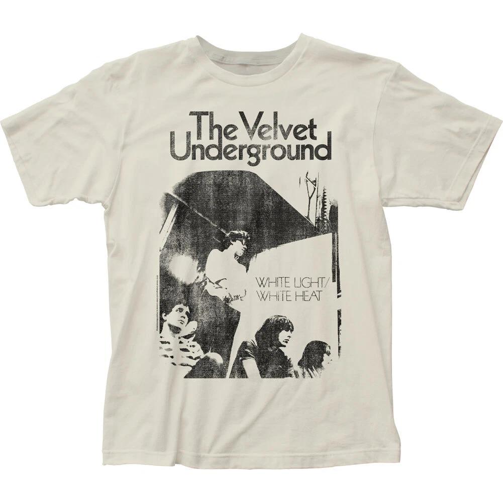 Velvet Underground White Light White Heat Мужская футболка Классическая футболка Винтажный белый L