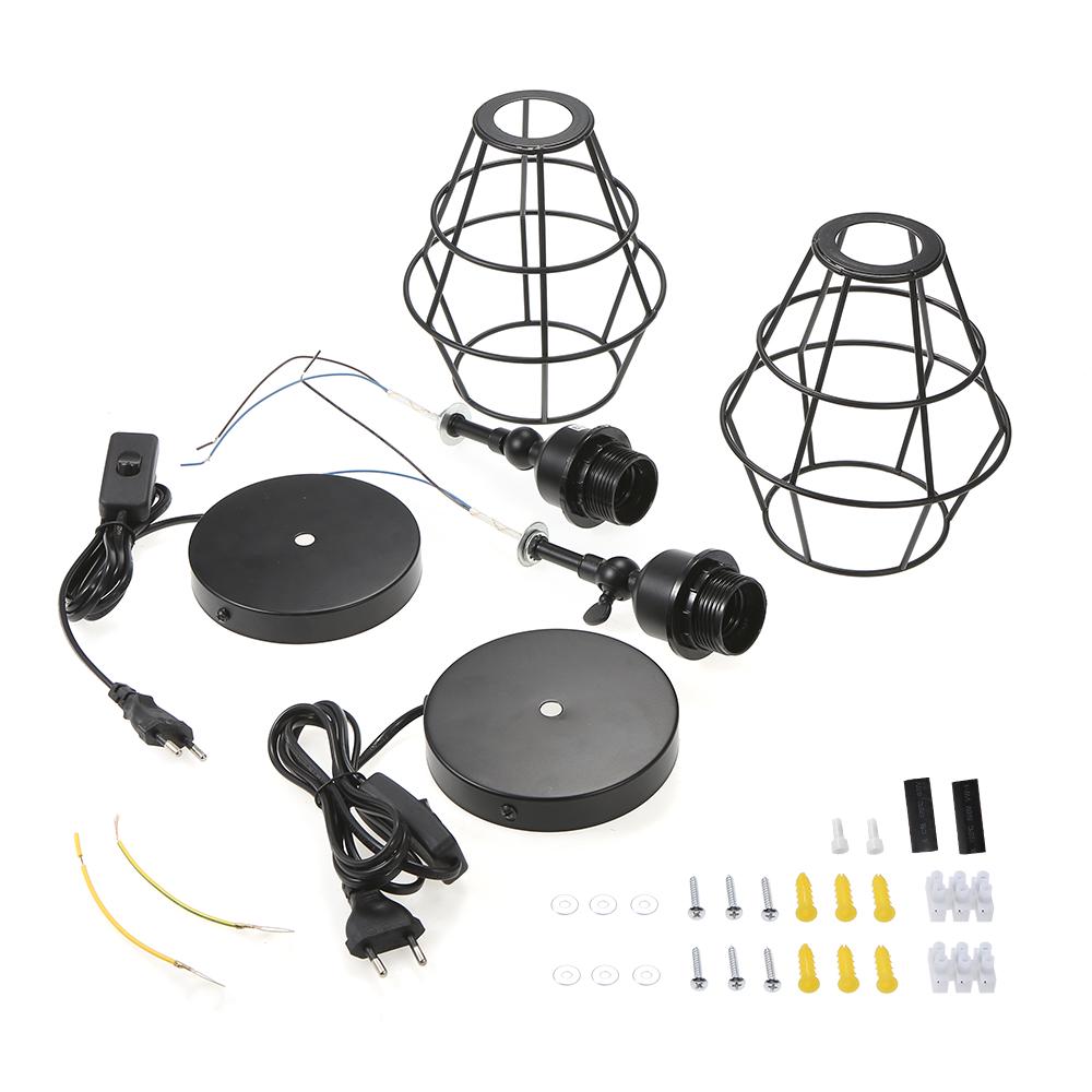 Tomshine AC 220–240 V Wandleuchte, Lampenschirm, E27-Sockel mit Schalter, Innenwandleuchte im Vintage-Stil