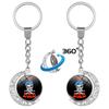 Russian Airborne Troops Rotating Moon Keychain Pendant