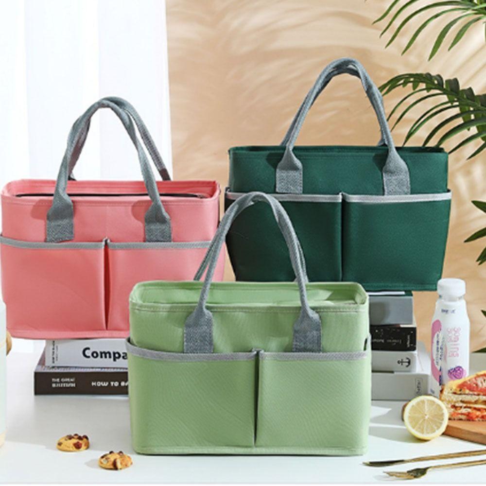 Multi-Pocket Thermal Bag Large Capacity Picnic Bag Portable Insulated  Lunch Bag  Outdoor Use