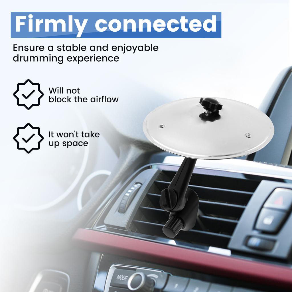 Mini Car Crash Cymbal Fun Hand-shooting Car Air Vent Drum Cymbal Universal Auto Interior Accessories for Vehicles Music Lovers