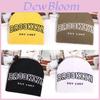Black Letter Knitted Beanie For Winter Outdoor Cold Weather Comfort