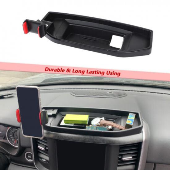 Console Phone Holder Mount Bracket w/ Storage Box Tray For 2018+ Dodge RAM 1500