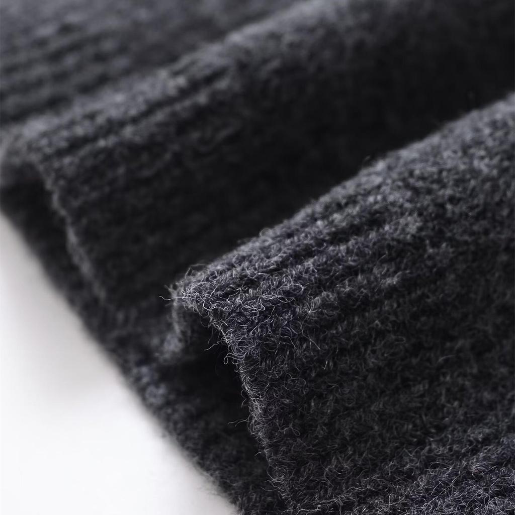 2025 Spring Women's Elegant Commuter POLO Collar Long-Sleeve Knit Cardigan