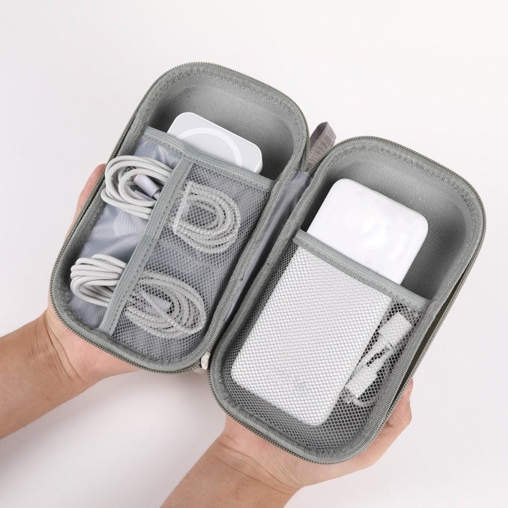 Hard EVA Digital Storage Bag Shockproof Data Cable Organizer Bag  Electronic Products