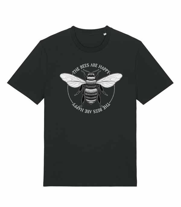 The Bees Are Happy Bumble Bee Honey Bee Unisexs Fit TShirt
