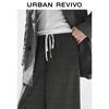 UR 2025 Women's Plaid Tie-Waist Wide-Leg Pants