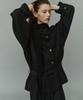 SIYAZU Siot4203 Oversized Fluid Belted Jacket_Black