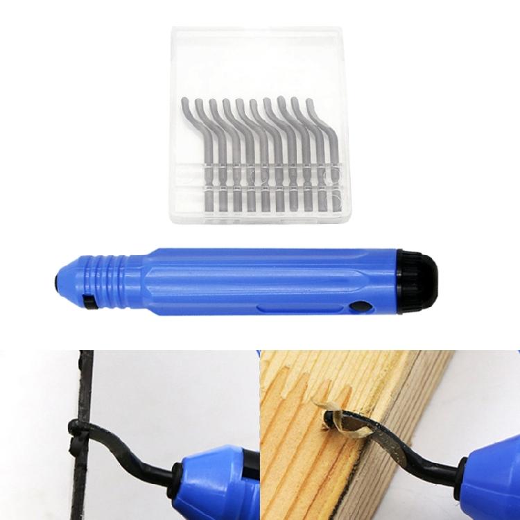 Durable Edge Trimmer Hand Deburring Tool Set with 10Blade Practical Burr Remover
