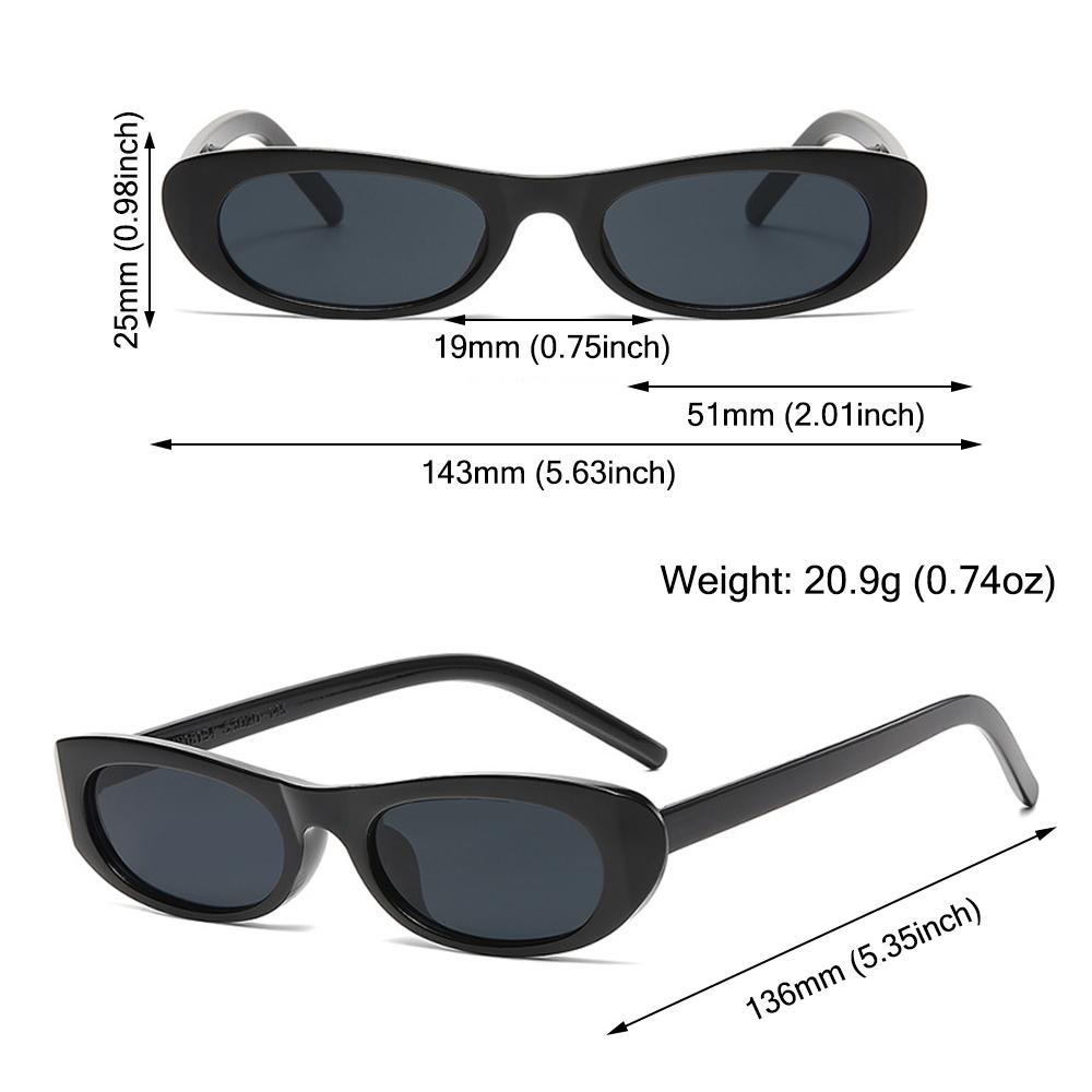 2025 Trend Retro Cat Eye Sunglasses Fashion Small Frame Women's Oval Sun Glasses UV400 Eyewear for Women