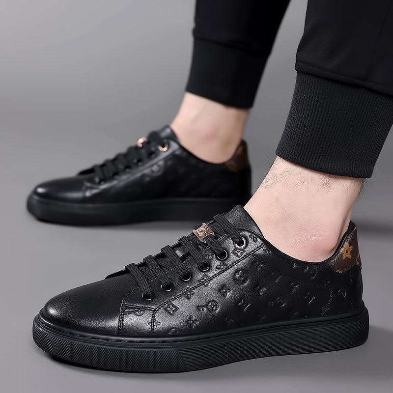 

Мужские белые кеды из мягкой кожи - Дышащие, модные в корейском стиле для повседневной носки весной/летом 39