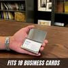 Business Card Holder for Men and Women Slim Minimalist Design Case, Stainless Steel Metal