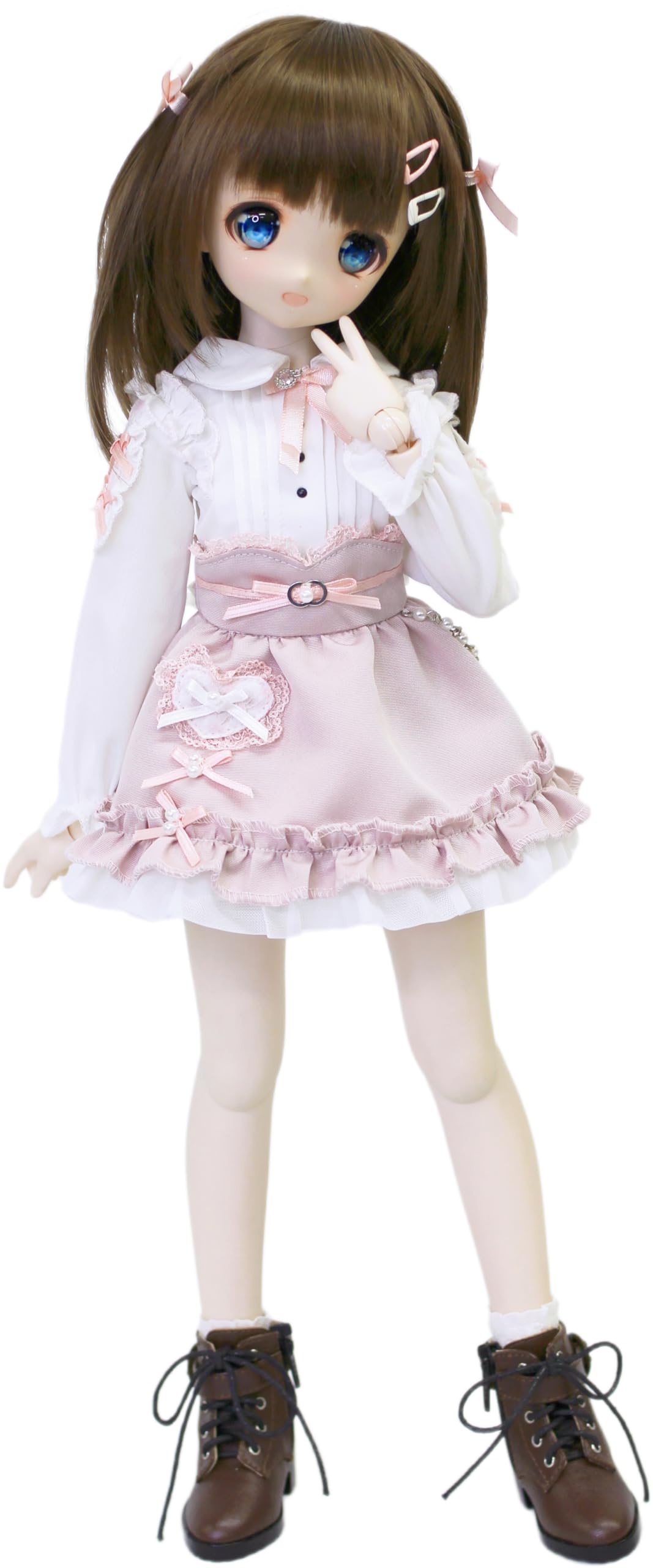 

Scale BJD White Blouse and Pink 40cm BJD Doll Clothes [Petite Marie] 1/4 Miniskirt, Mass-Produced Skirt, (S-L Bust) Doll, [Petite Marie] [No.0210]