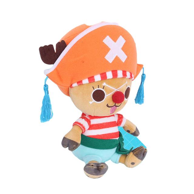 Genuine One Piece Luffy, Chopper, and Zoro Anime Plush Dolls - Merchandise Toy Dolls