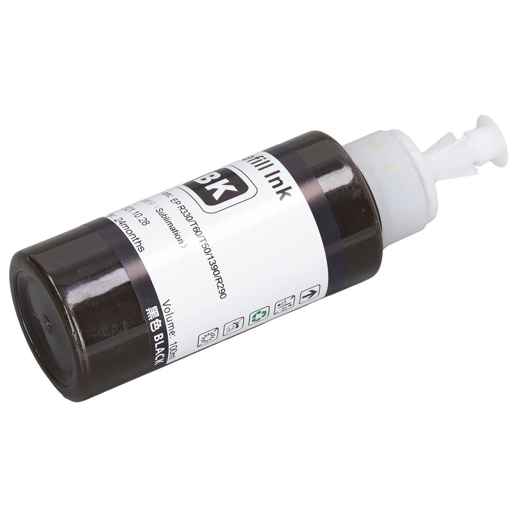 Sublimation Ink Refill Heat Transfer 100ML Digital Printing Accessory for R330 230 T60 T50 BK