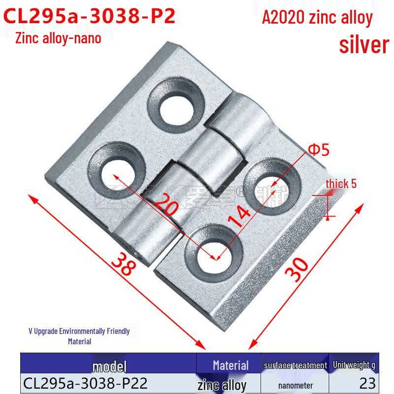 Balamale din aliaj de zinc de înaltă rezistență pentru uși cu profil de aluminiu (2020/3030/3040/4040)