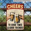 2D Flat, Decorative Signs & Plaques Classic Style Wall-mounted Aluminum Signage for Family Farm Bar Decor, No Electricity Required, 8x12 Inches