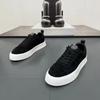 Fashion Men's Shoes Autumn Winter Suede Casual Shoes Round Head Lace Up Flats Solid Color Fashion Board Shoes Male Lightweight Sneakers