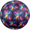 1 Stück Fußball mit Sternenhimmel-Thema, Größe 5, Leichtes PVC, Fußball für das Training im Freien, Geschenk j61451