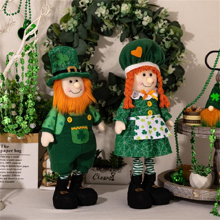 StPatrick's Day Gnome Irish Ornaments for Wedding Birthday Party Home Decor