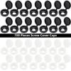 500pcs Hinged Plastic Screw Cap Cover Fold Snap Protective Cap Button Nuts Bolts Fixing Caps For Furniture Decorative Hardware