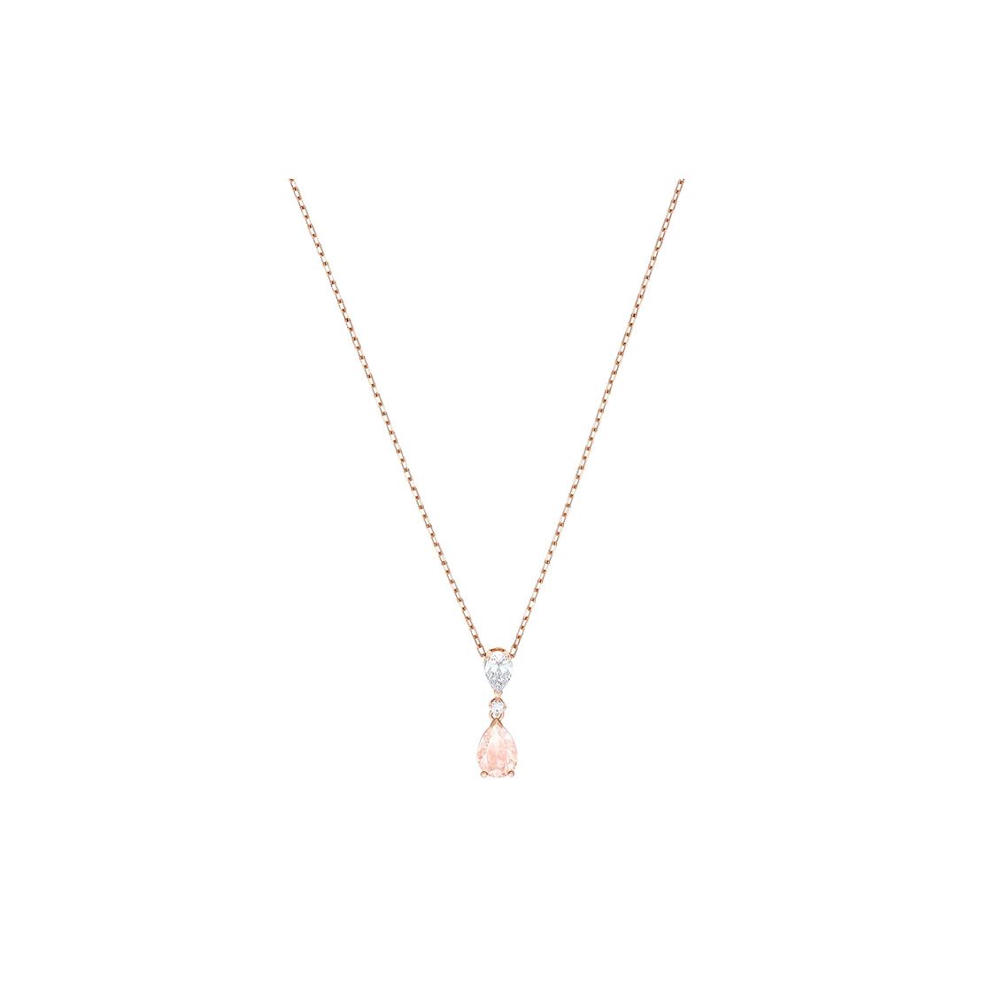Swarovski Blush Water Drop Pendant Necklace Women necklace Pink 5457621 Box (Random Color)