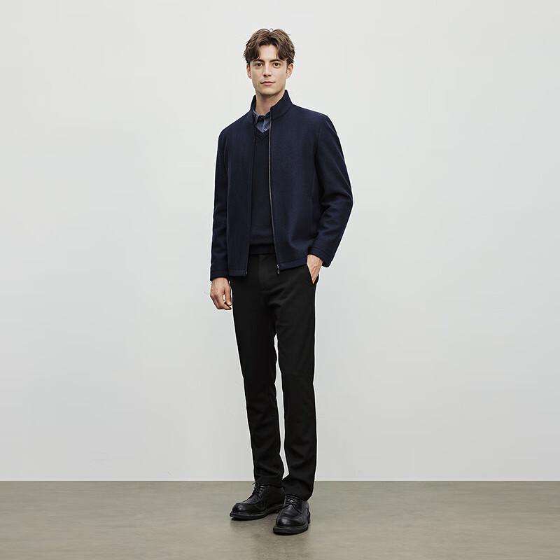 Erdos EMZ Men's Solid Wool Blend Executive Jacket