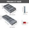 2/3 Tier Expandable Storage Tray Adjustable Flatware Storage Divider  Cosmetics Utensils