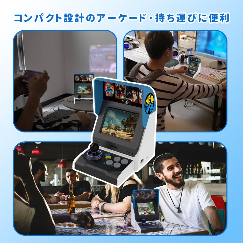 NEOGEO Mini International Edition Neo Geo Mini International Edition NEO GEO Mini Arcade Game Console Includes 40 SNK classic titles such as King of