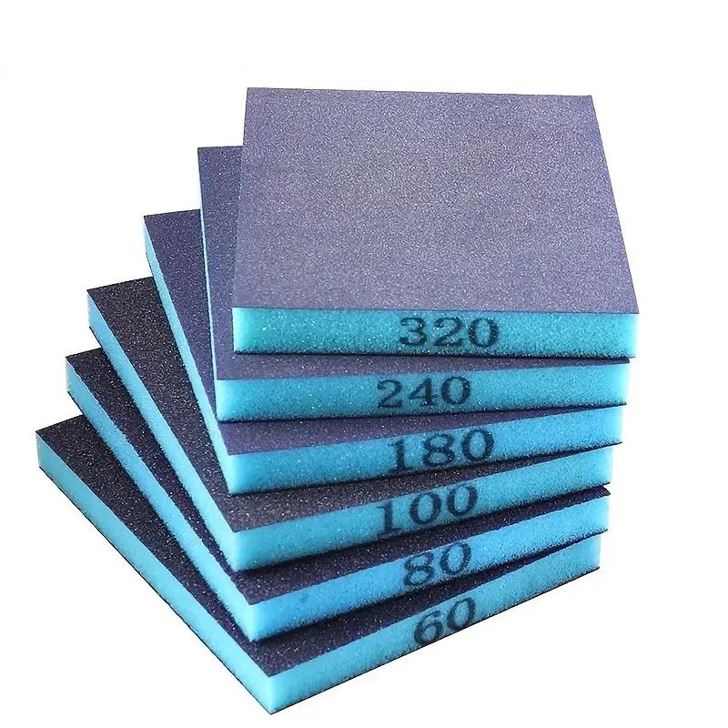 5/6pcs Sanding Sponge Set Coarse/Medium/Fine Grit Washable Reusable Sandpaper Blocks for Polishing Metal Wood Glass