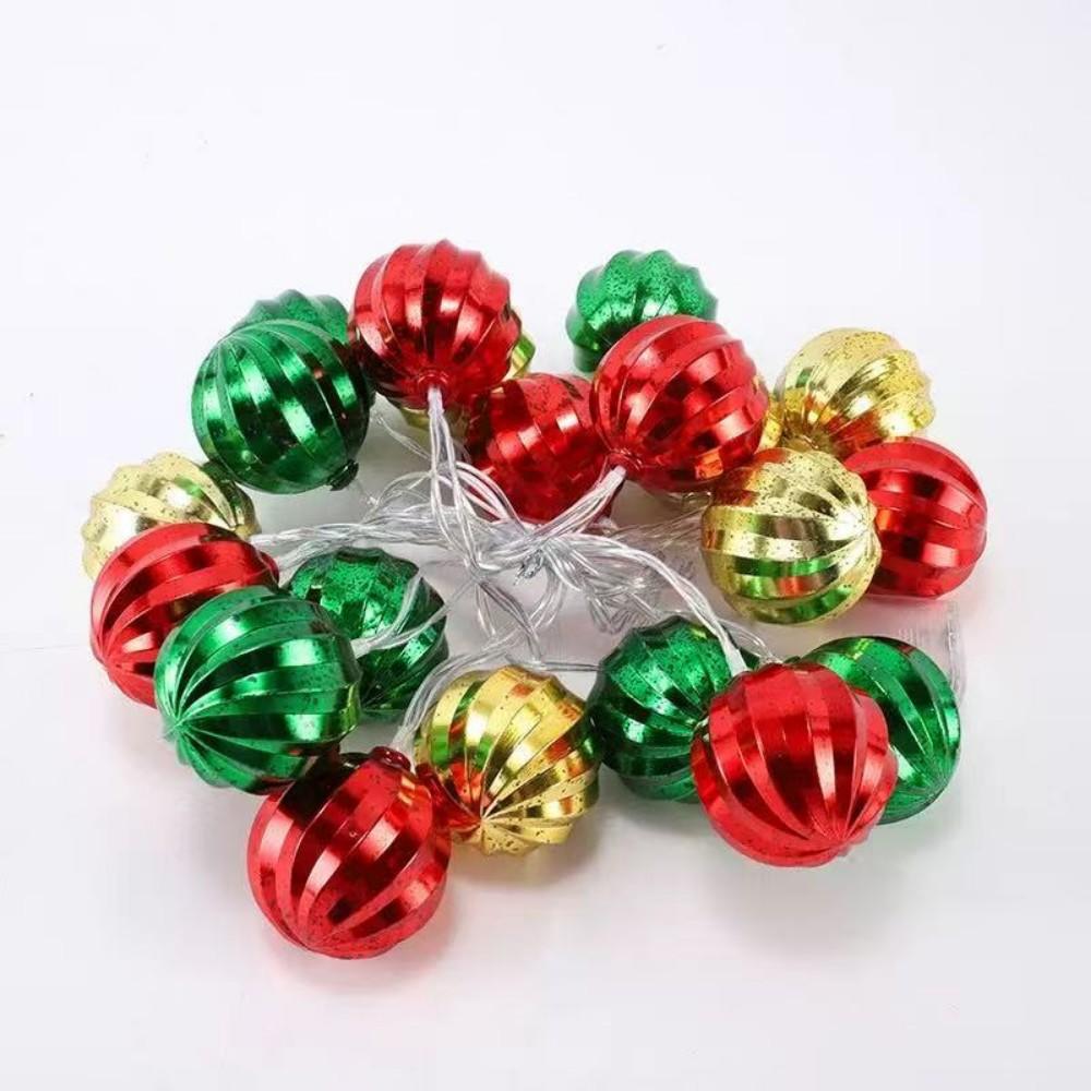 Hot Selling Electroplated Christmas Lighting Festival Atmosphere Flashing Ball Colored Lights Outdoor Decoration Led Star Snowflake Light String