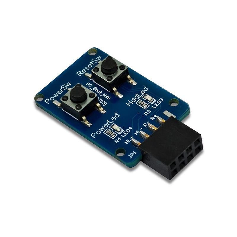 Pc Power Reset Switch External Module 9Pin Motherboard Header Power Led Indicator For Computer Case Test Board Repair Diy
