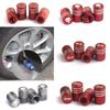 Aluminum Alloy Valve Stem Tire Valve Cap Laser Car Logo Unique Car Tire Decoration Screw-on Small Accessories