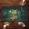 Zombie Cat Skull Noodles MTG Playmat 600X350MM Magic The Gathering Zone  Desk Mat Non-Slip Rubber Mpusepad Trading Card Game Pad