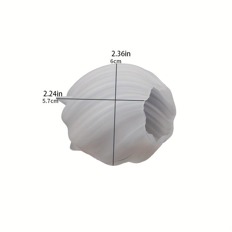 1pc 3D Rotating Pillar Candle Silicone Mold Geometric Wave Candle Wax Holder Silicone Mould DIY Abstract Art Resin Gypsum Mold Home Craft Decor