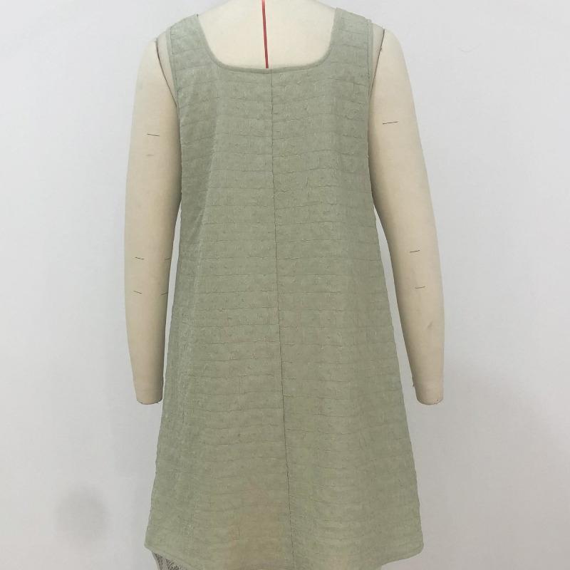 Summer Slim Fit Slash Neck Sleeveless Dress Women A Line Elegant Casual Short Dress Woman Fashion Loose Simple Beach Lady Dresses 24257